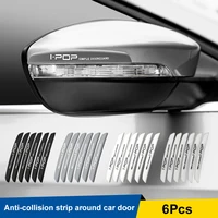 6pcs auto car door edge protection guards buffer trim mold protect buffer strip scratch protector car door crash bar universal