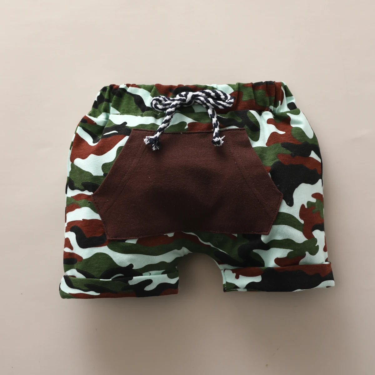 2020 летняя одежда для малышей От 6 месяцев до 4 лет камуфляжные шорты маленьких