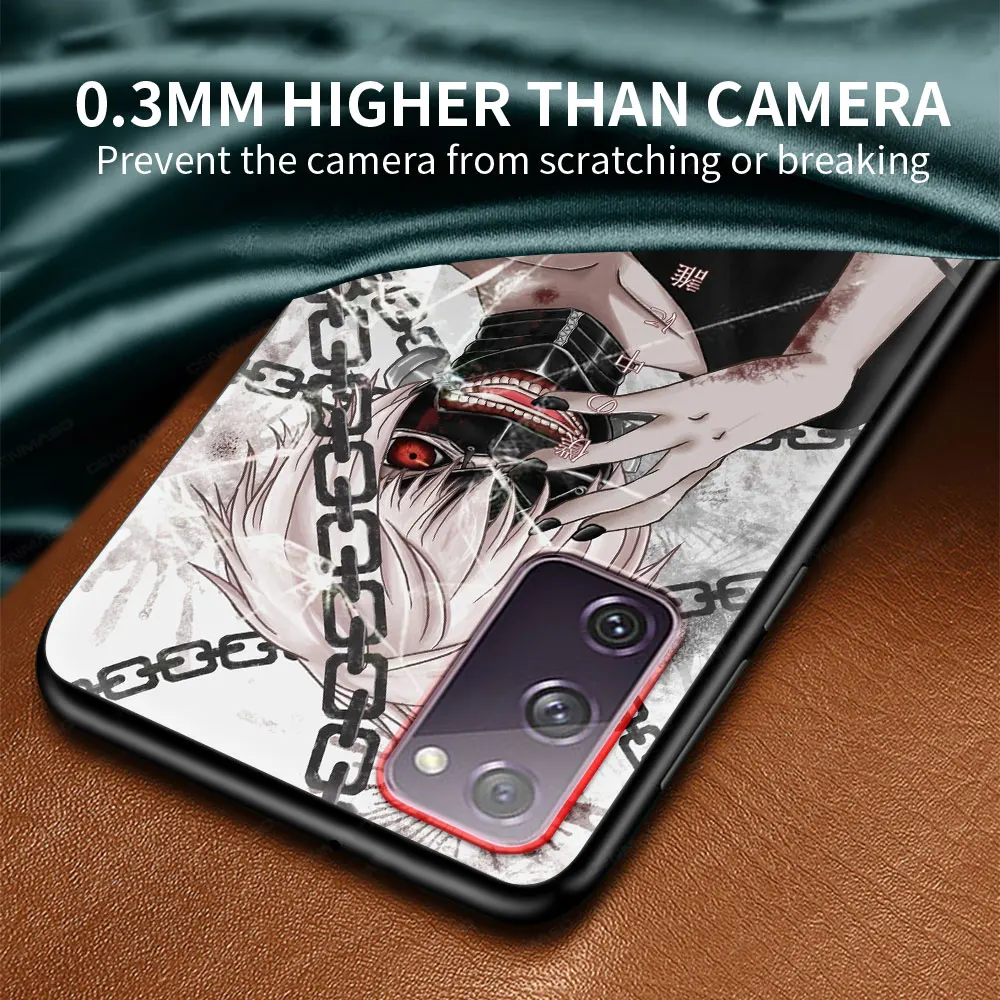 

Phone Case for Samsung Galaxy S20 FE S10 5G Plus S21 Ultra S10e S8 S9 Plus S7 Edge Soft Black Cover Anime Tokyo ghoul Cool