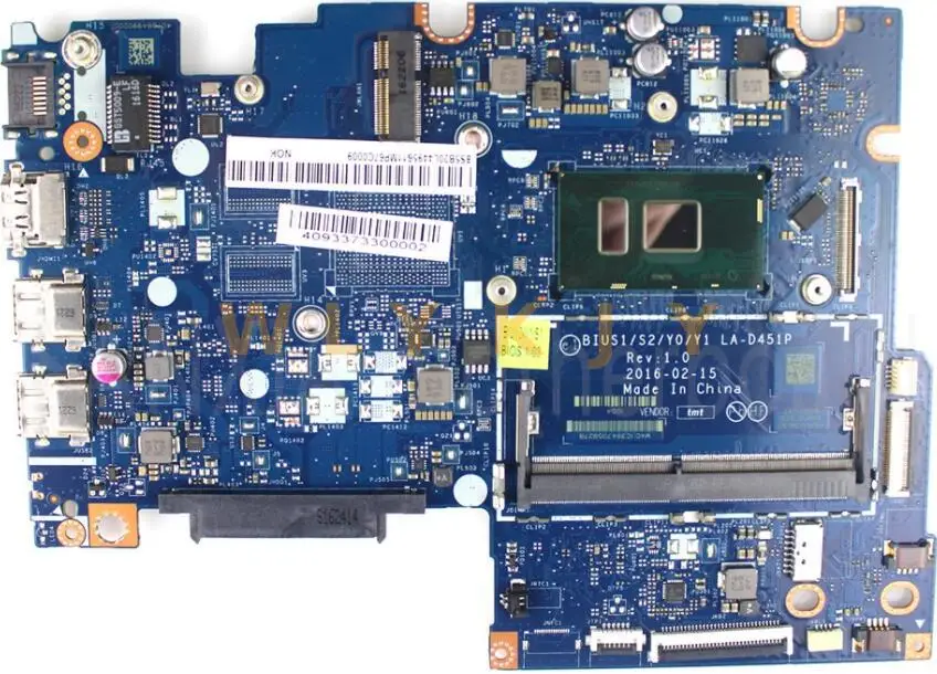 Abdo BIUS1/S2/Y0/Y1 LA D451P для Lenovo YOGA 510 14ISK FLEX4 1470 материнская плата ноутбука CPU i7 6500U DDR4 100%