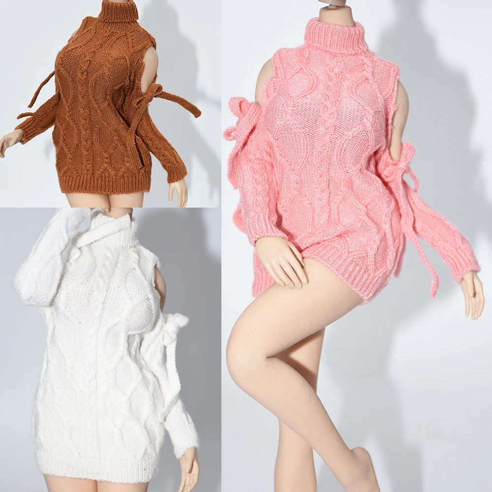 

1/6 Scale Female Solider Sweater Long Sleeved Loose Fashion Jumper Korean Version Pullover For 12" Action Figure Dolls New