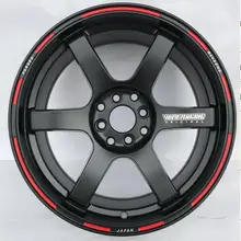 Новая красная линия TE37 15 дюймов 15x7,0 4x100 4x114,3 литые диски подходят для Honda city Новая красная линия TE37 15 дюймов 15x7,0 4x100 4x114,3 литые диски подходят для Honda city