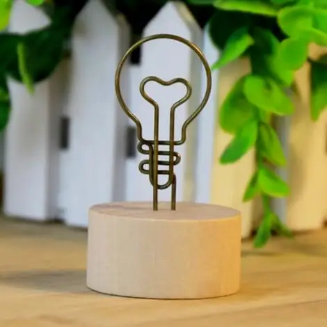 light 1 шт. простой и изящный круглый вырез сделают вас более Деревянный сообщение заметки папка фото папка демонстрационная аксессуары для рабочего стола оптом - Цвет: light