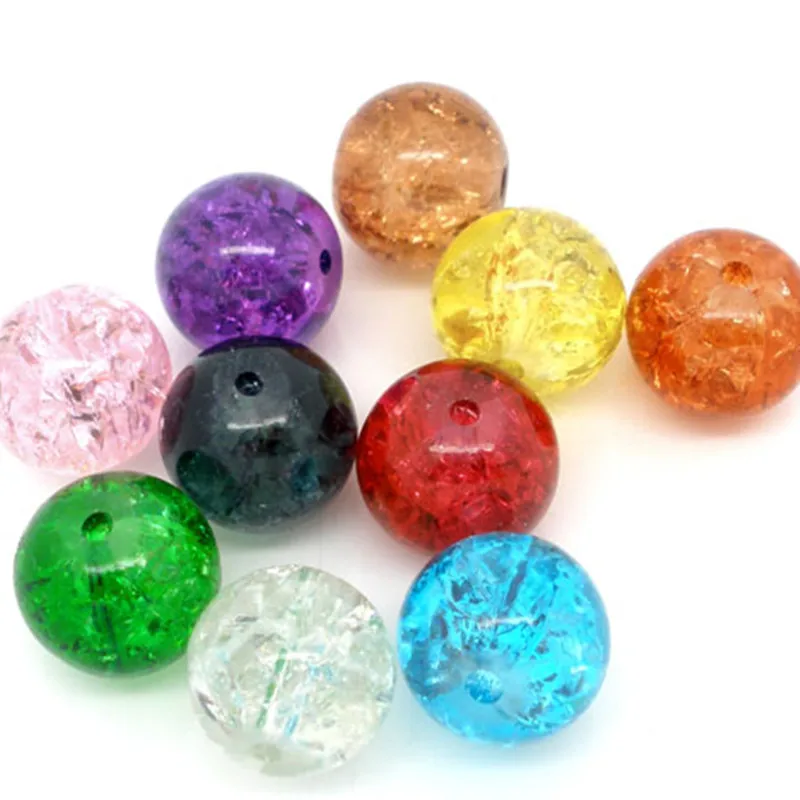 Стеклянные бусины россыпью Круглые в случайном порядке 8 сезонов сделай сам