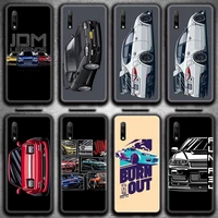 cool tokyo drift jdm sports car phone case for huawei nova 6se 7 7pro 7se honor 7a 8a 7c 9c play