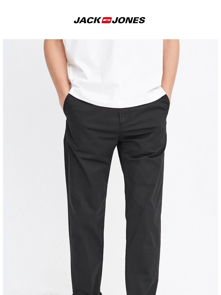 JackJones мужские хлопковые повседневные эластичные брюки мужская одежда 218314552