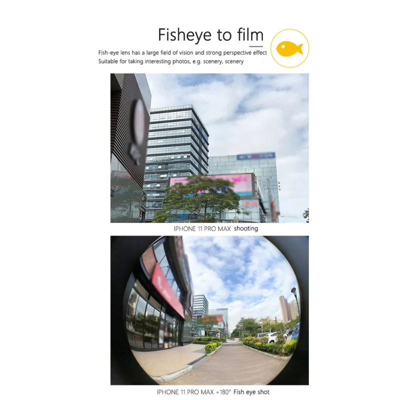 

Mobile Phone Lens For iPhone 11 Pro Max Wide Angle Macro Fisheye Portrait Telephoto CPL Filter Len phone Case For iPhone 11 2019