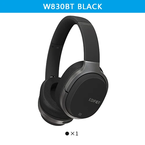 EDIFIER W830BT беспроводные наушники Bluetooth v4.1 беспроводные наушники aptX codec NFC tech с 95 часами воспроизведения - Цвет: W830BT Black