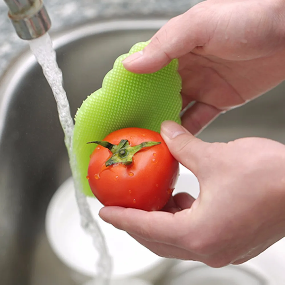 Силиконовая губка магически Чистящая Щетка кастрюля мыть щетки для чистки