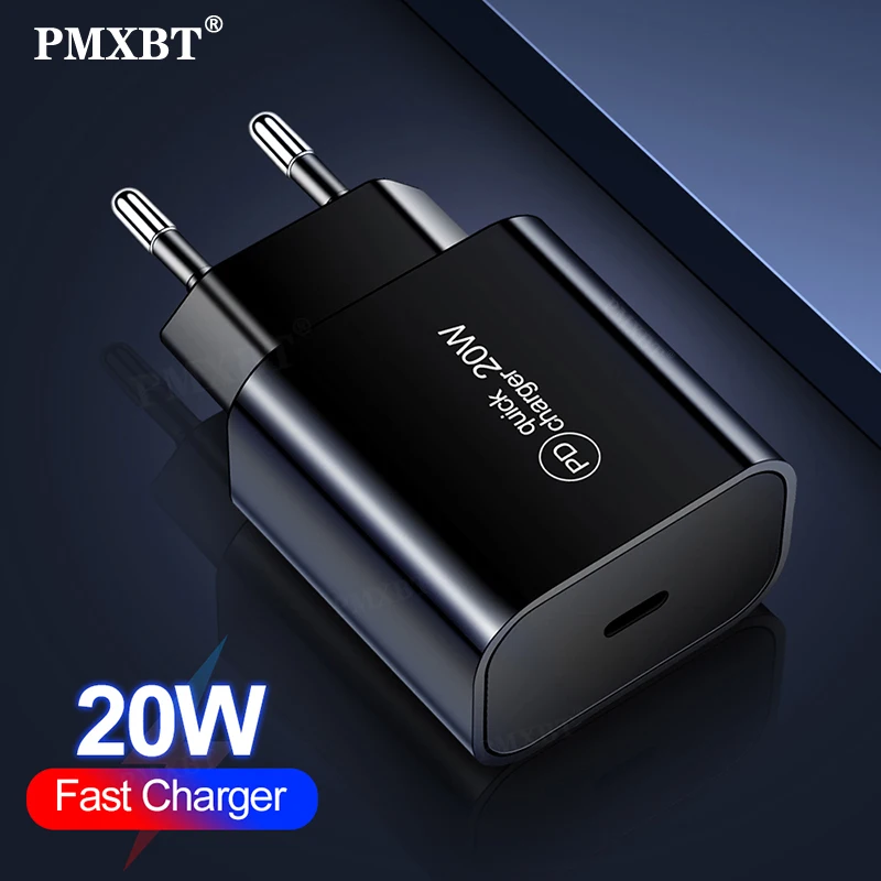 

20W PD Fast Charging For IPhone 12 11 Pro Max XS XR USB C Power Adapter Charger Type C Quick Charge QC3.0 For Xiaomi Mi10 Huawei