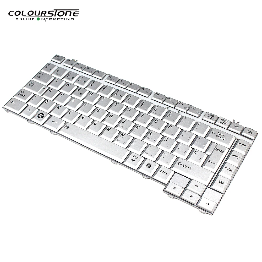 Клавиатура A200 SP для ноутбука Toshiba Satellite A205 M200 A300 L200 M300 L300 Серебристая с