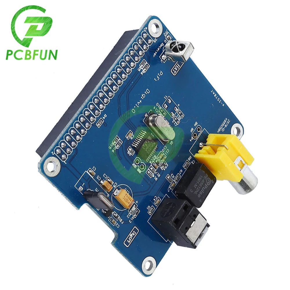 Цифровая звуковая карта HIFI DiGi модуль I2S SPDIF RCA оптическое волокно для Raspberry pi B +/A + 3 2