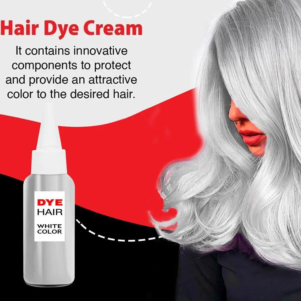 

30ml Natural Styling Hair Dye Cream One-time Dyeing Red Fashion Silver Style Gray Gray Light Punk Color Black Smoky Purple B8I4