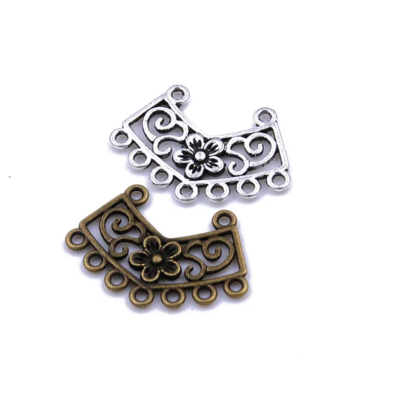 

20 шт., двусторонние пористые соединители подвески, 18 Х27 мм, 2 цвета