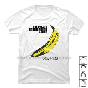 Velvet Underground Band T Shirt 100% Cotton Underground Morning Sunday Ground Banana Under Round Fruit Album Over Nico Nana