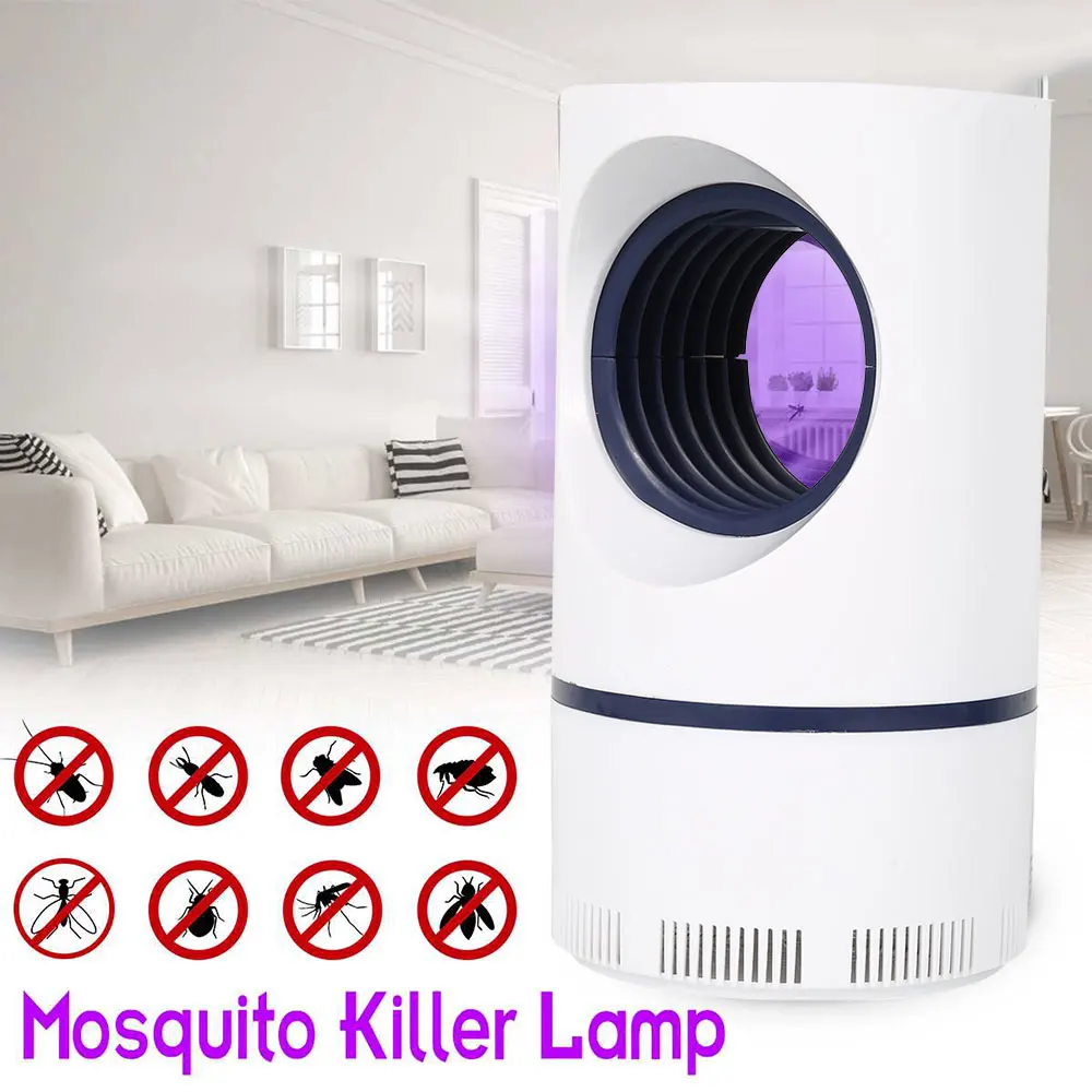 Светодиодная УФ-лампа-ловушка для комаров ночсветильник ловушка насекомых Жуков