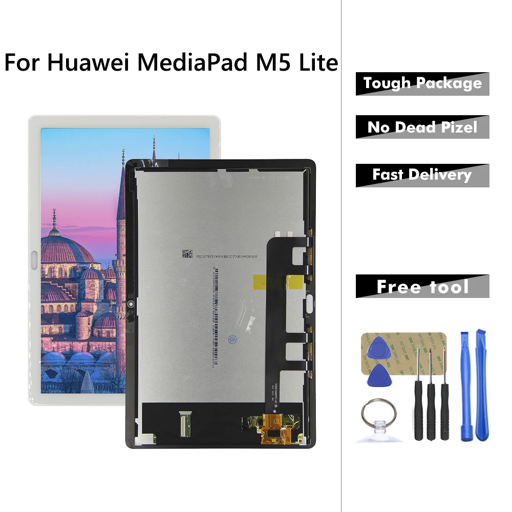 С ЖК дисплеем для Huawei MediaPad M5 Lite LTE 10 BAH2 L09 L09C Bach2 W19C сенсорный экран дигитайзер