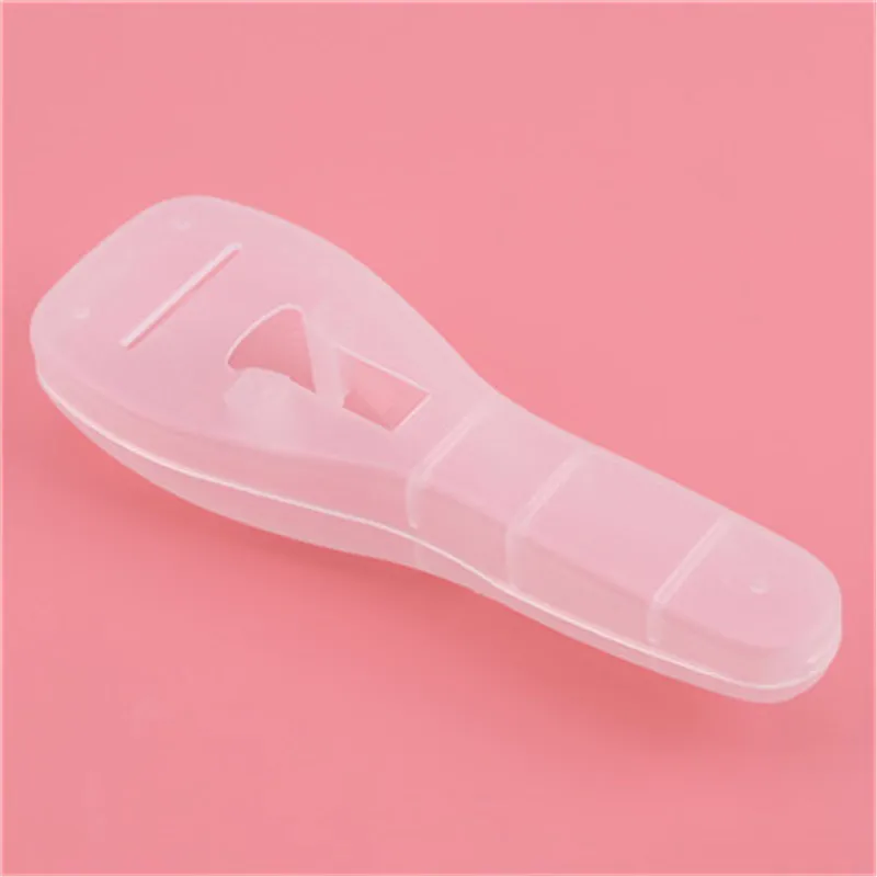 Transparent Portable Men Manual Razor Shaver Cover Travel Case Holder BoxShaver Storage Box Blades Organizer | Красота и здоровье