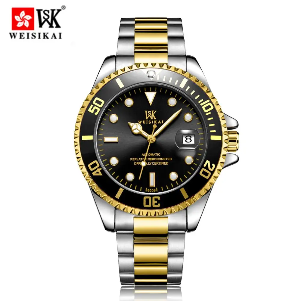 WEISIKAI Diver Watch Automatic Mechanical Watches Sports Top Brand Luxury Men's Diving Male Wristwatch Relogio Masculino |