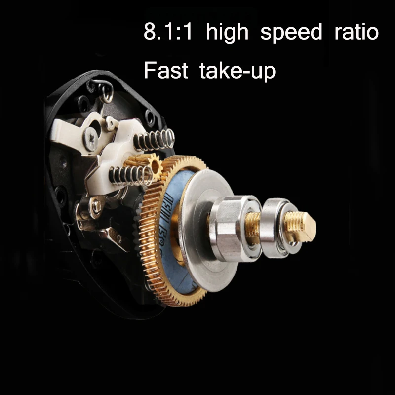 

Luya Water Drop Fishing Reel Left And Right Hand Fishing Wheel Speed Ratio 8.1:1 Longthrow Smart And Silent C