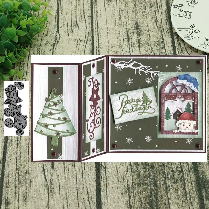 Металлические Вырубные штампы пентаграмма лоза вырезанная форма украшение для