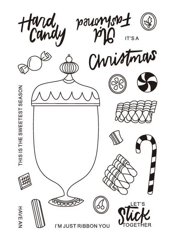 Ручной конфеты прозрачные штампы для DIY Скрапбукинг/изготовление карт/Дети