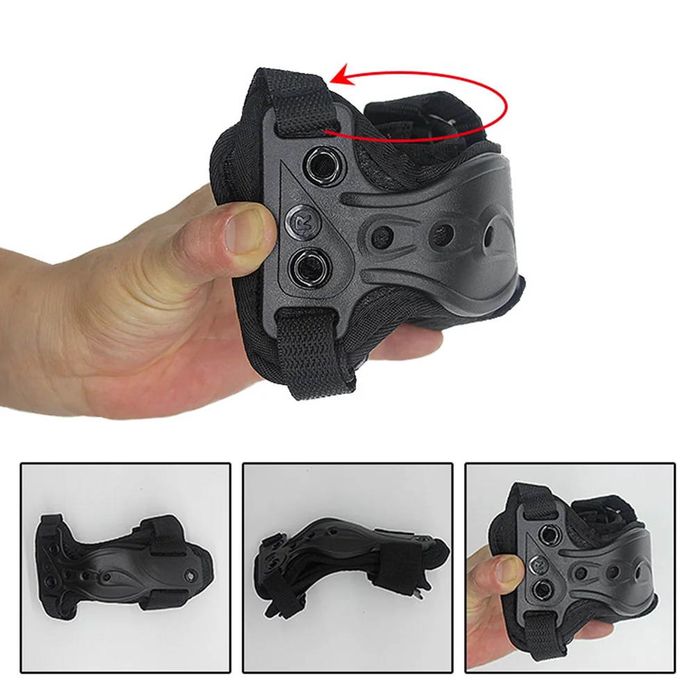 

Outdoor Gloves Protective Gear Wrist Support Sports Breathable Adjustable EVA Wrapping Brace Roller Skating Black Hand Care