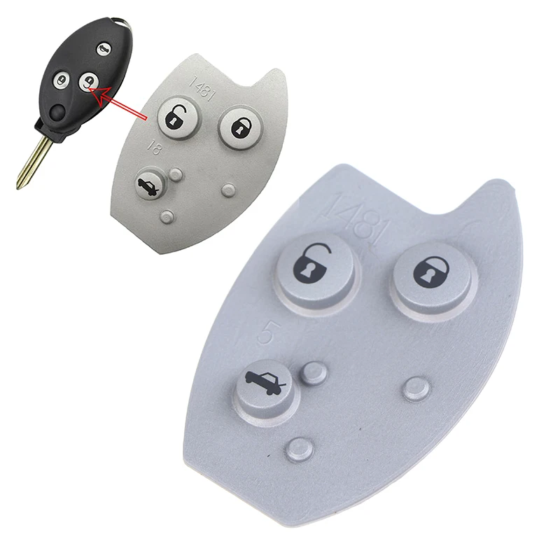 

3 Buttons Replacement Rubber Pad Car Remote Key Cover Fob Shell For Xsara C5