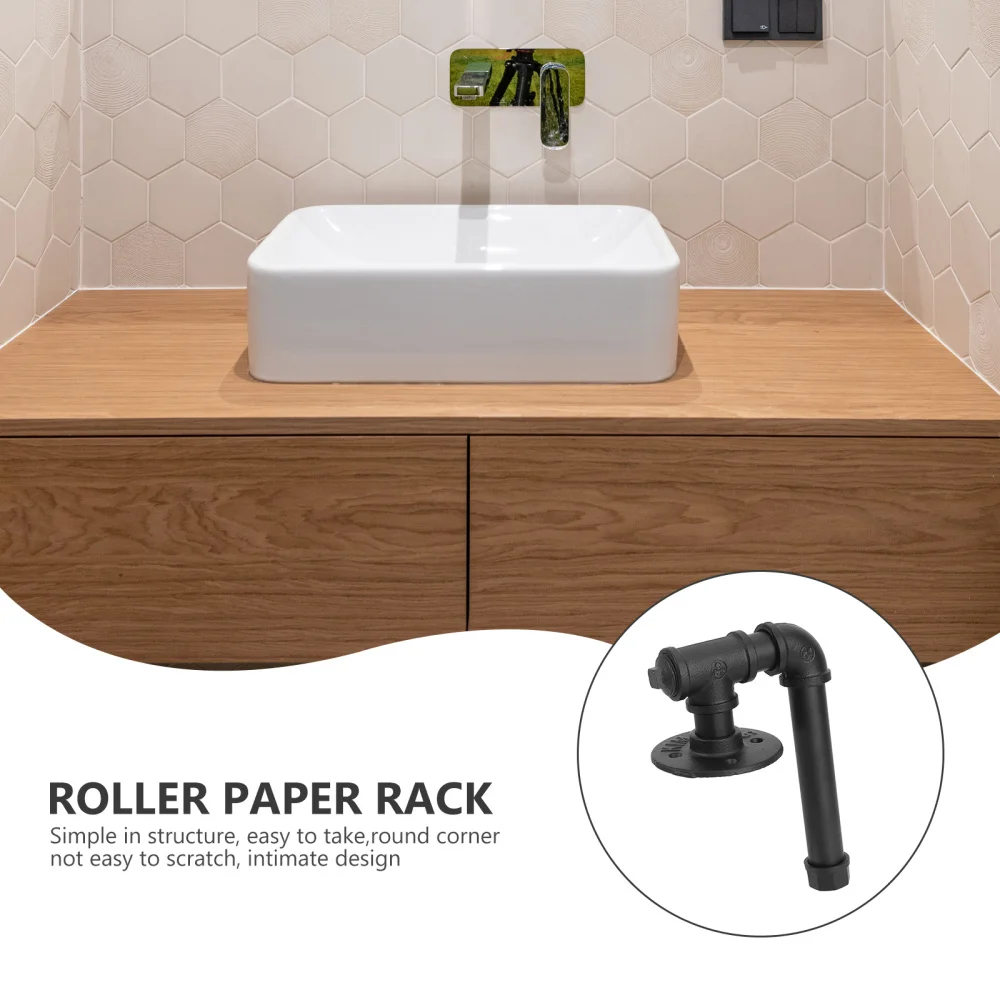 

1pc Home Wall Towel Multipurpose Storage Rack Iron Clothes Storage Hanger