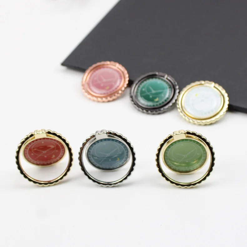 

Mobile Phone Ring Holder Metal Clock Pattern Magnetic Car Bracket Tablet Stent Watch Pattern Support Phone Stand For ALL Phone