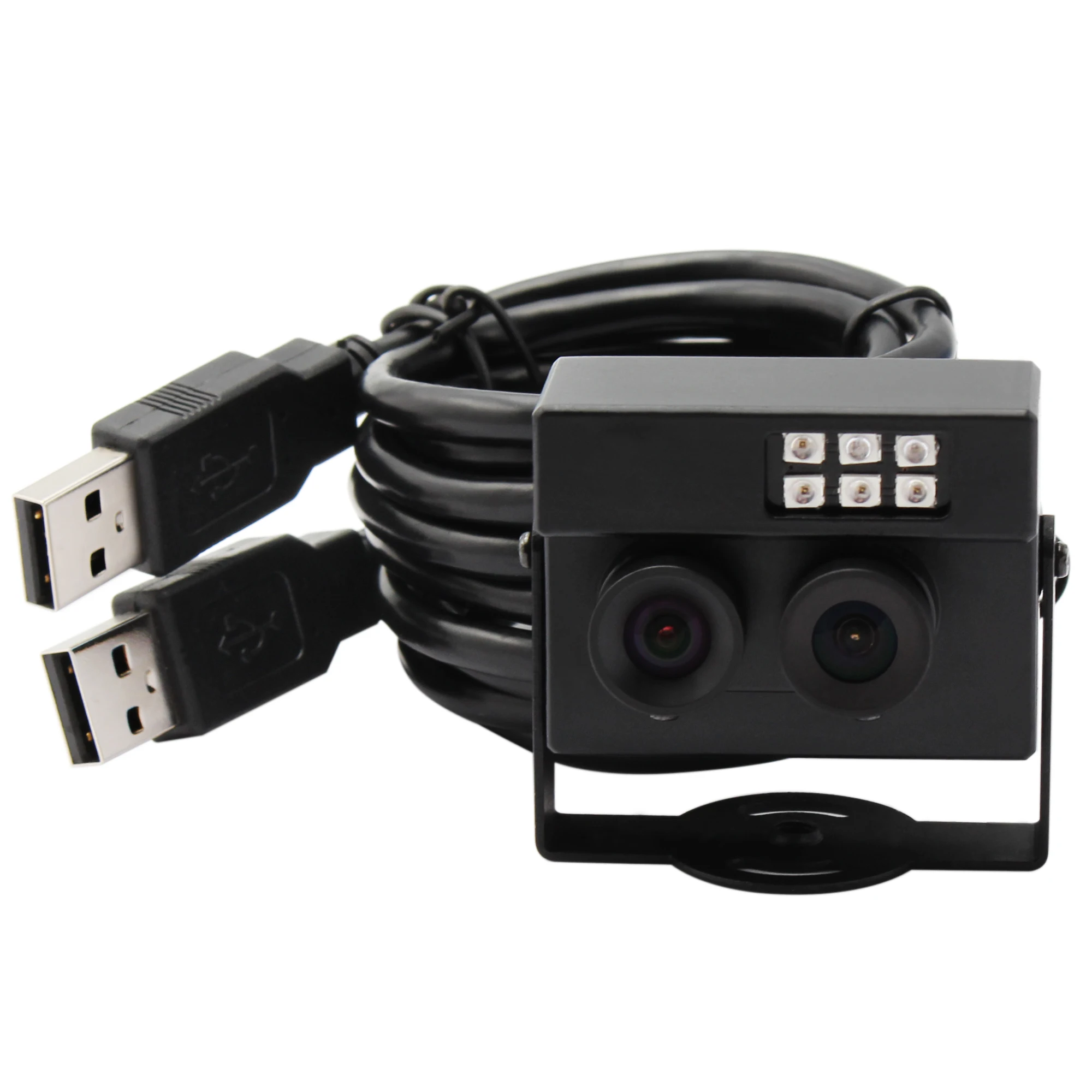 ELP 2MP 1080P Двойной Объектив USB веб-камера с низким светильник WDR (широкий