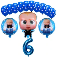 boss baby cartoon 32 inch number foil balloons baby shower 1 2 3 4 5 6th birthday party decorations balloon helium globoes