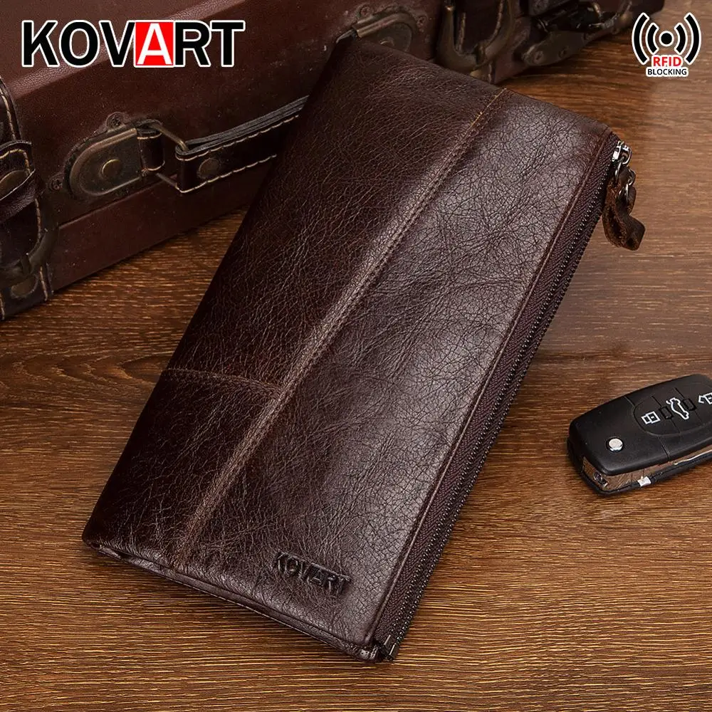 Дизайнерские мужские кошельки известного бренда Длинный кошелек из натуральной