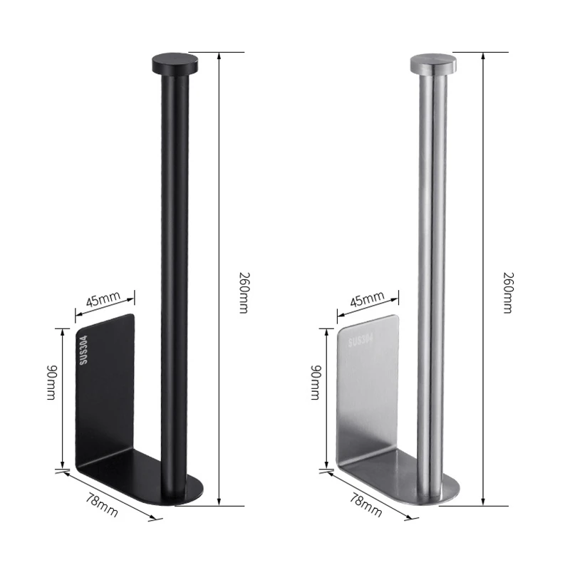 Настенный держатель для туалетной бумаги из нержавеющей стали ванной кухни