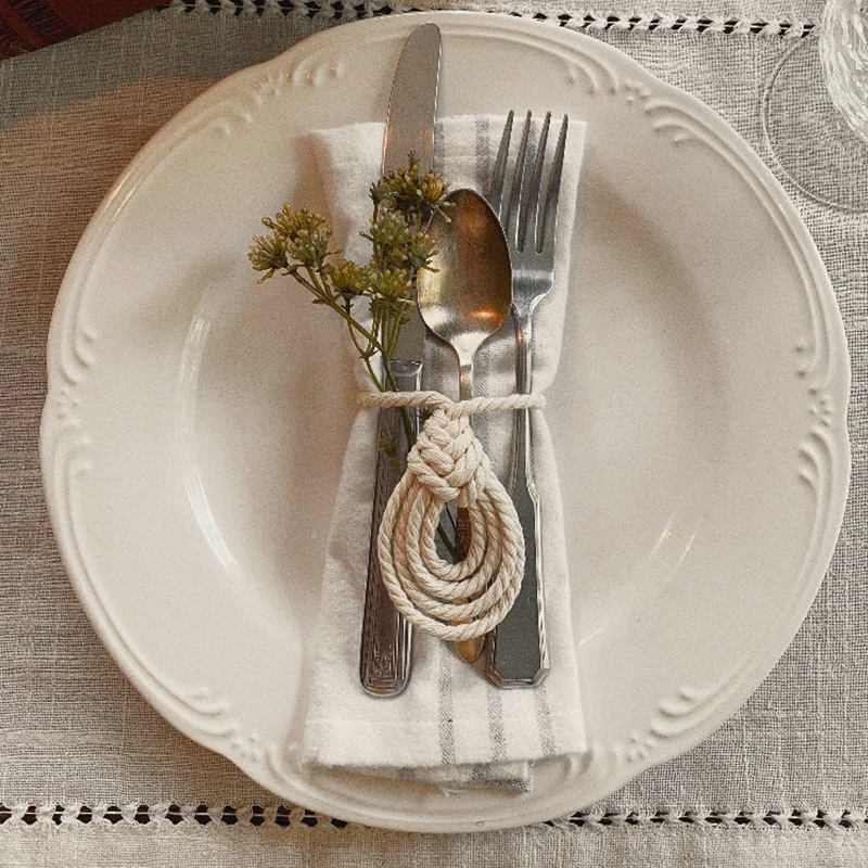 Набор колец для салфеток из макраме 4 шт. держатели ручной работы в стиле бохо