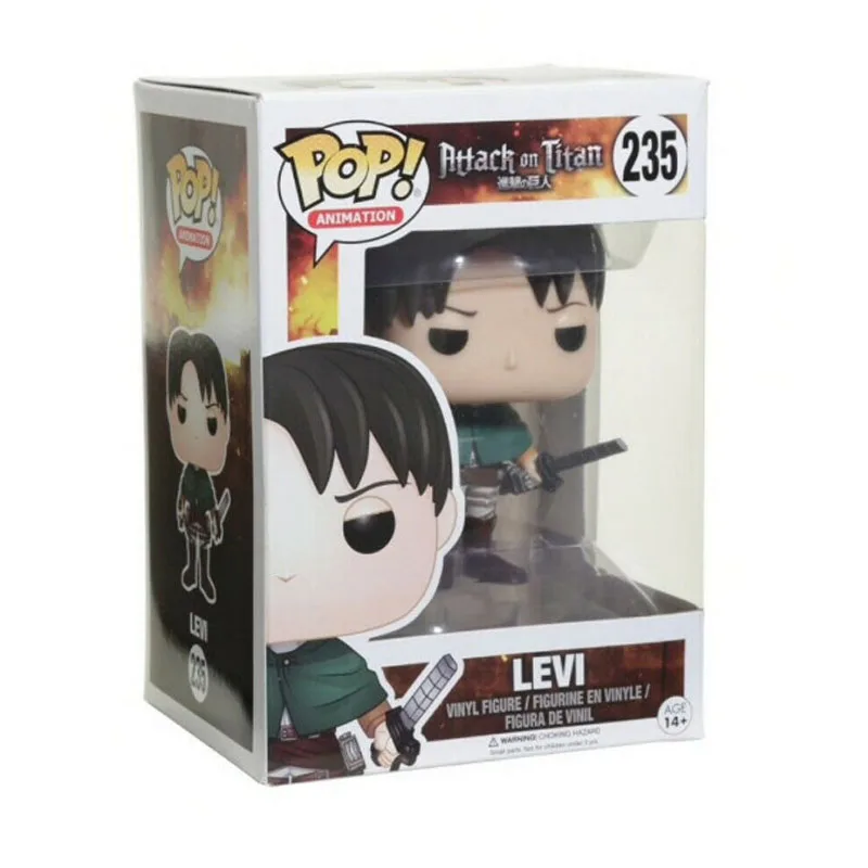 

Anime Cartoon Attack On Titan Levi Figurines Collected Model Vinyl Figure Toys