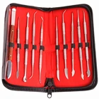 Набор для ухода за зубами из нержавеющей стали, стоматологический зеркальный инструмент для стоматолога, пинцет, серповидный скалер, 510 шт