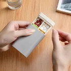 Портативный дорожный контейнер для таблеток, 6 ячеек, контейнер для хранения лекарств, Пластиковый Органайзер