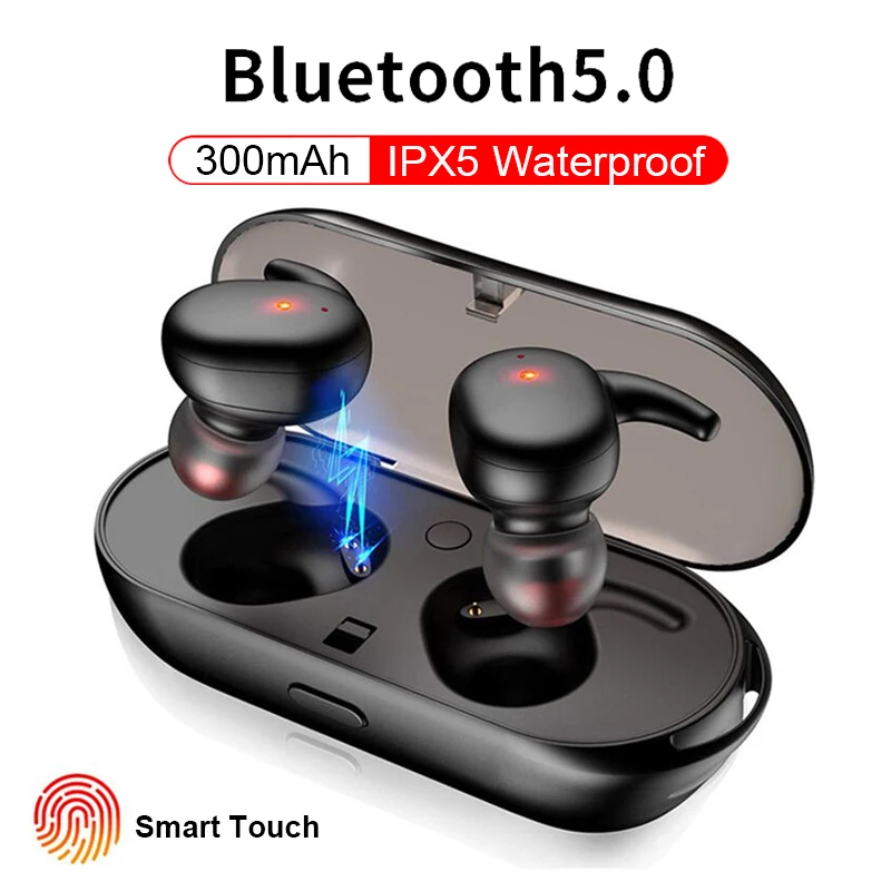 Мини TWS наушники Bluetooth 5 0 Беспроводные спортивные 3D стерео звук с микрофоном и