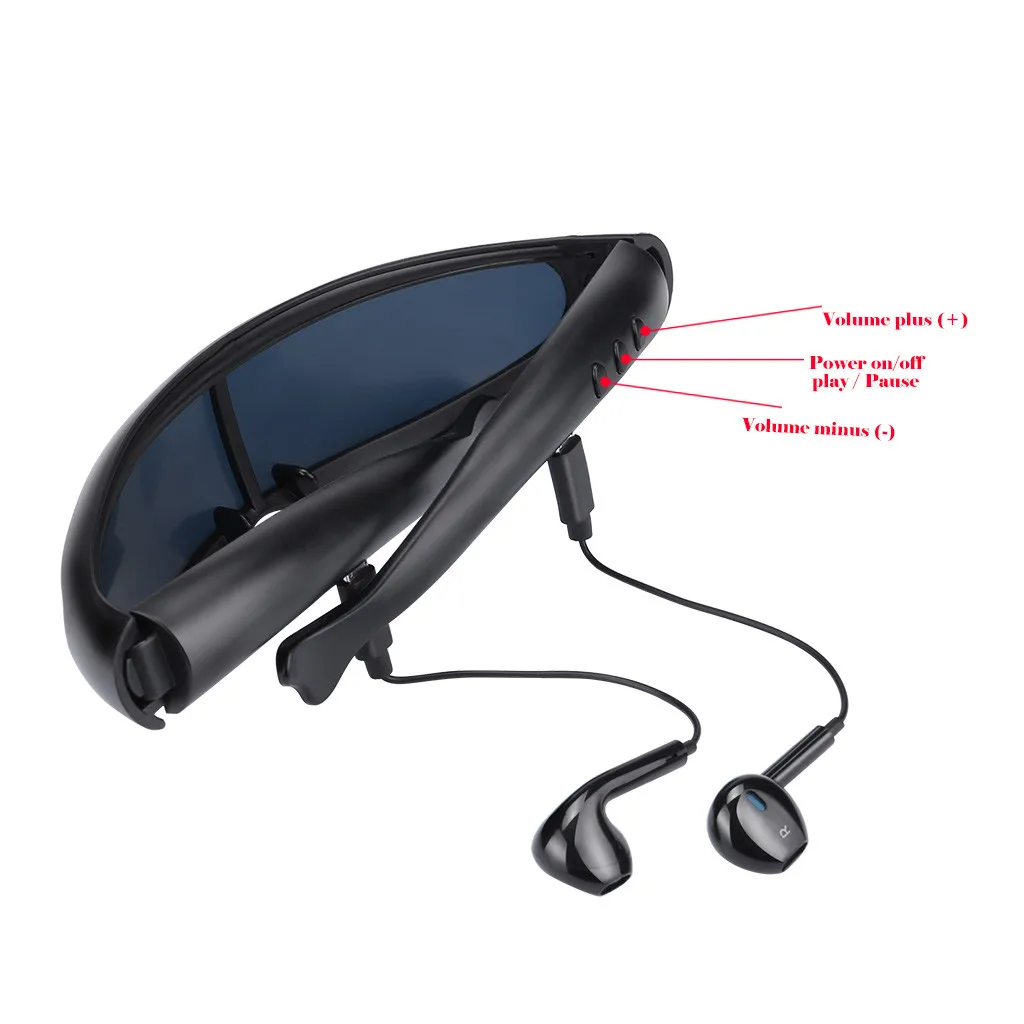 Эргономичные поляризованные очки солнцезащитные очки bluetooth-стереонаушники спортивная Гарнитура Bluetooth Смарт очки HD 120-180 мАч