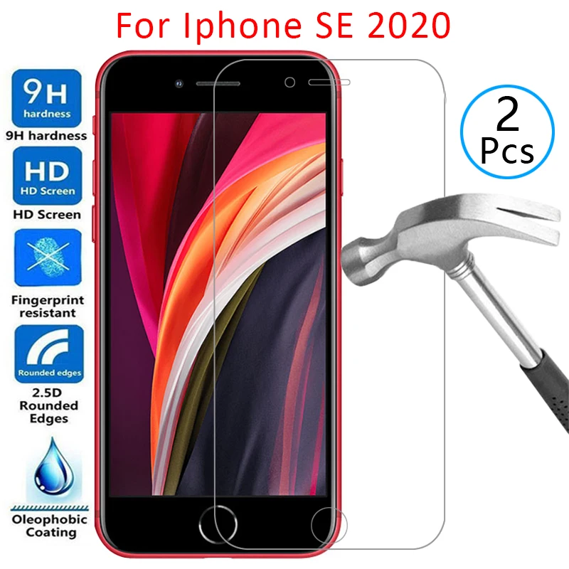 

tempered glass screen protector for iphone se 2020 case cover on i phone s e es 2 se2020 se2 protective coque bag aphone aiphone