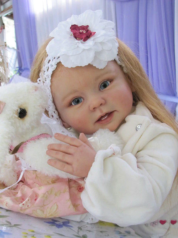 

23 Inch 57cm Reborn Doll Kit Bonnie Silicone Vinyl Doll Kit Unpainted Unassembled Unfinished Doll Parts DIY Blank