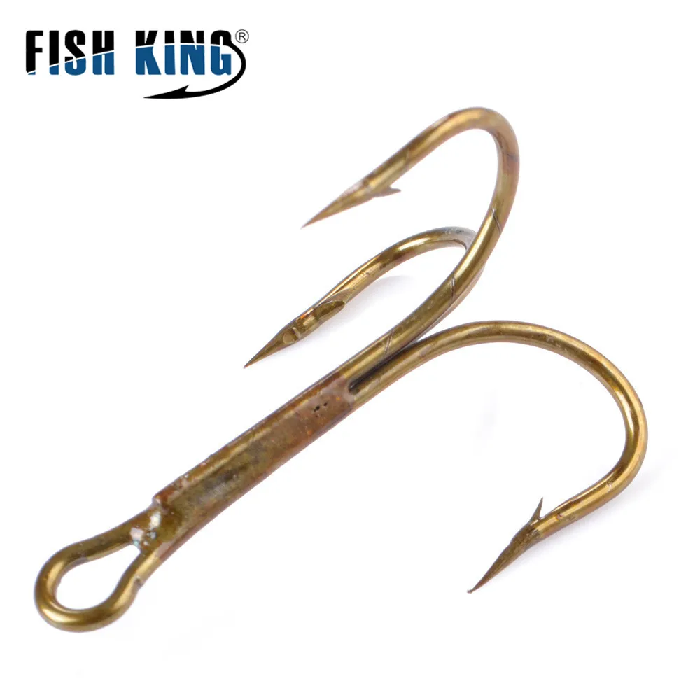 Рыболовные крючки FISH KING тройные из углеродистой стали шт./упак. -