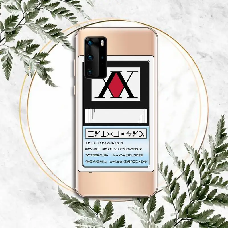 

Anime Hunter X hunter Phone Case Transparent for Huawei P honor 8 10i 20 30 40 smart 2019