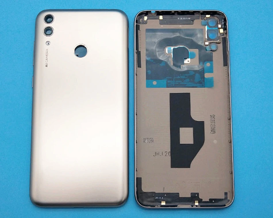 Для huawei Honor 8C задняя крышка батарейного отсека стеклянная задняя крышка корпуса дверная камера стеклянная линза для huawei Honor Play 8C запасные части