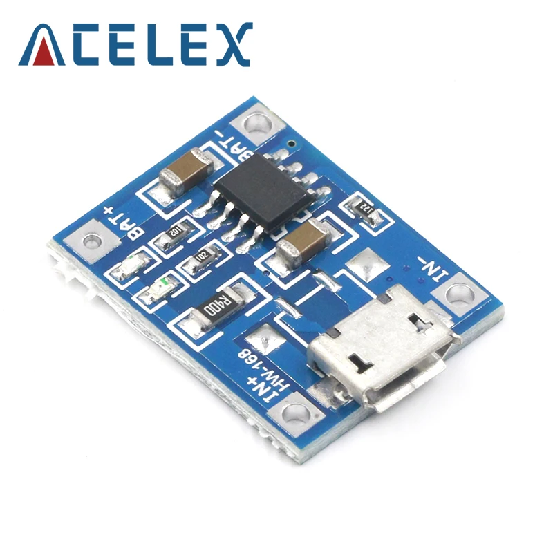 5 шт. выделенный модуль зарядного устройства TP4056 1A для литиевой батареи зарядная