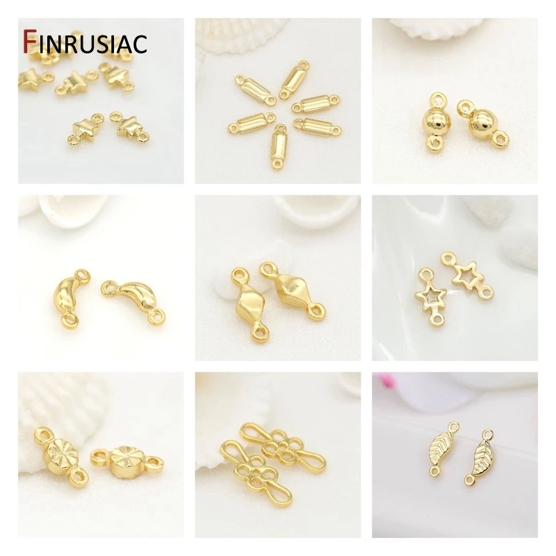 Supplies for Jewellery Wholesale 14K Gold Small Mini Star Charms Connectors For Bracelets Necklace Earrings Jewelry Making | Украшения и