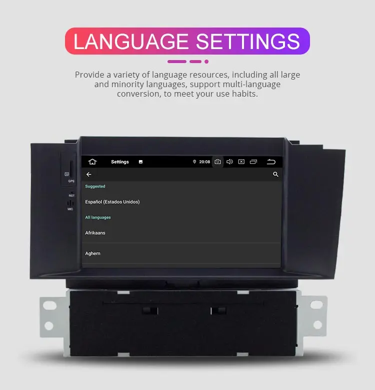 Besina Android 9,0 автомобильный dvd-плеер для Citroen C4 C4L DS4 Мультимедиа gps навигация wifi Octa 8 ядер 1 Din автомагнитола Авто Аудио