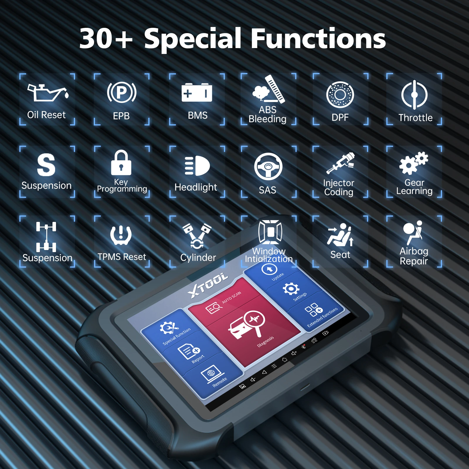 XTOOL X100 MAX OBD2 Диагностика всех систем 30 функциональных ключевых программирующих