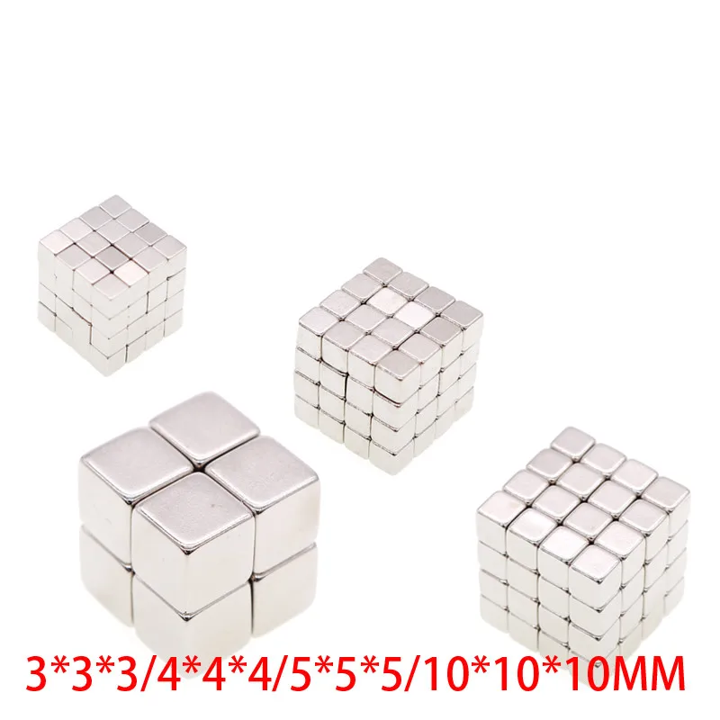 

50/100/216/512Cube magnet with size 5x5x5mm and 10x10x10mm